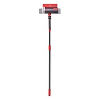 Powermaid Mop Limpa Vidros com Cabo Extensível 150cm - 3 em 1 (Borrifa, Limpa e Seca) - Vermelho e Cinza - imagem 2