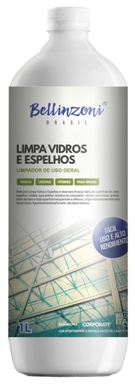 BZ Limpa Vidros e Espelhos 1L - Brilho Cristalino e Limpeza Profissional - imagem 1