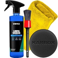 Kit Limpa Vidros Vintex 500ml + Acessórios Karbox para Detalhamento Automotivo - imagem 2