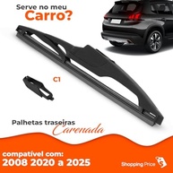 Palheta Limpadora Para-Brisa Traseiro Vigia Carenada 11" Silicone 2008-2025 - imagem 4