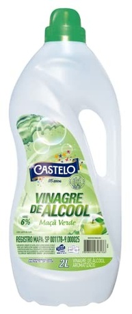 Vinagre de Álcool Aromatizado Maçã Verde 6% Castelo, Grande - imagem 1