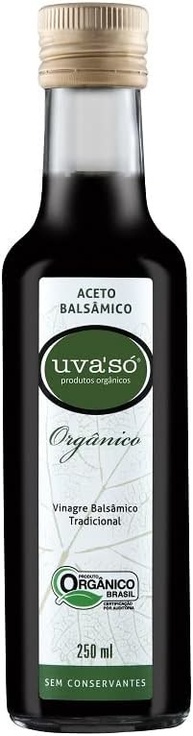 Kit 3X: Vinagre Balsâmico Orgânico Uva Só 250ml - imagem 1