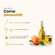 Vinagre De Maça 100% Orgânico Acidez 4,2% 500ml - 4 Estações - imagem 4