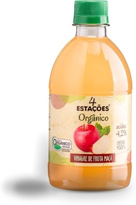 Vinagre De Maçã Orgânico Acidez 4,2% 4 Estações 450 ml - imagem 1
