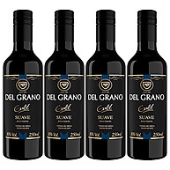 Vinho Tinto Doce Del Grano: Kit 4 Unidades 250ml - imagem 1