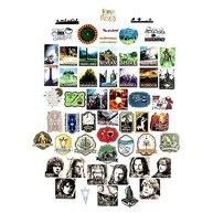 Adesivos de Vinil Conquest Journals Senhor dos Anéis - 60 Decalques Exclusivos com 5 Hologramas Oficialmente Licenciados - imagem 4