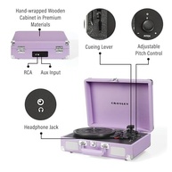 Toca-Discos Crosley CR8005F-LN Cruiser Plus Lavanda: Vinil, Bluetooth e Estilo Vintage - imagem 4