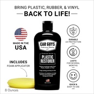 CAR GUYS Restaurador de Plástico: Renove Plástico, Borracha e Vinil com Acabamento Duradouro! - imagem 3
