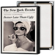 Pôster Funky Girl Aesthetic Preppy - Arte de Parede Moderna em Preto e Branco com Estilo Vintage - imagem 2