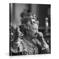 Arte de Parede de Banheiro Engraçada Vintage Queen Stinky Face - 20x25cm - Decoração Divertida e Original - imagem 2