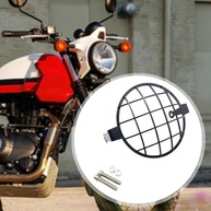 MotiveTech Proteção de Farol Motocicleta Grade Metal Retrô - Estilo Vintage e Segurança - imagem 3