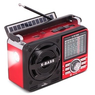 Caixa de Som Retrô Vintage Bluetooth 10W RMS Solar | Rádio FM/AM, MP3, USB, SD e Lanterna - imagem 1