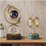 vintage-luxo-de-relogio-ornamento-estatua-para-marmore-terrestre-de-a-globo-decoracao-com-e-a