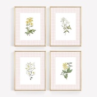 Arte de Parede Floral Vintage para Berçário - Tela Premium com Flores Silvestres para Decoração de Quarto Infantil - imagem 2