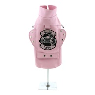 Jaqueta de Motociclista Doggie Design: Estilo Vintage e Proteção para Seu Pet - imagem 1