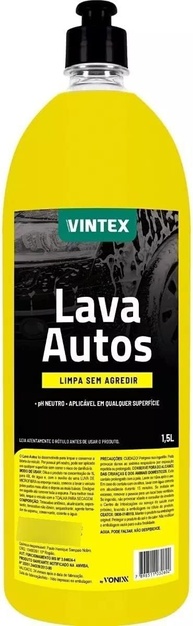 Shampoo Automotivo Concentrado Lava Autos Vintex 1,5L: Limpeza Profunda e Proteção para seu Veículo - imagem 1