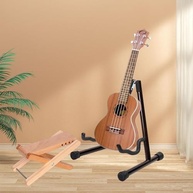 Suporte de Madeira Portátil Almencla para Ukulele, Violão Clássico, Banjo e Mais - Noz Escura - imagem 5