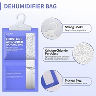 CLEVAST - Sacos Desumidificadores para Guarda-Roupa | 10 Unidades com 280g | Violeta - imagem 5
