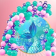 Kit Balões Sereia: 125 Bexigas Rosa, Tiffany e Violeta - imagem 2