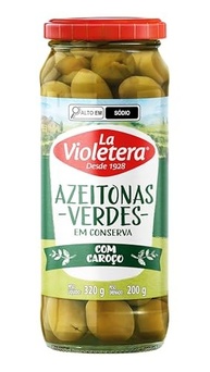 Azeitona Verde com Caroço La Violetera 200g - imagem 2