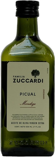 Azeite Argentino Extra Virgem ZUCCARDI Picual 500ml - imagem 1