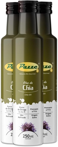Kit 3 Óleo de Chia Extra Virgem Pazze 250ml - imagem 1