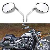 Espelhos Retrovisores Cromados 10mm para Motos Kawasaki, Suzuki e Mais - Visão Ampliada - imagem 3