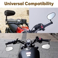 Espelhos de Guidão Universal CNC para Moto: Visão Clara e Estilo Antirreflexo - imagem 5