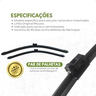Kit Palhetas Híbridas Mouwa MH2618 + Traseira para Outback (2009-2022) - Visão Clara e Segura! - imagem 3