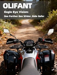 Espelhos Retrovisores Universais para Moto, Scooter e ATV - Visão Clara e Ajuste 360° - imagem 3
