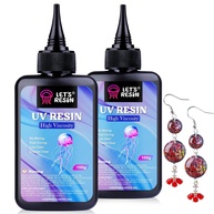 Resina UV Transparente de Alta Viscosidade 200g - LET'S RESIN Secagem Rápida para Artesanato e Moldes - imagem 1