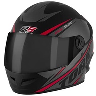 Capacete Fechado Pro Tork Stealth Concept Preto Brilhante - Cinza Tam. 56 c/ Viseira Fumê - imagem 3
