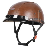 Meio Capacete Moto Vintage com Viseira Solar Retrátil - Segurança DOT Certificada - imagem 4