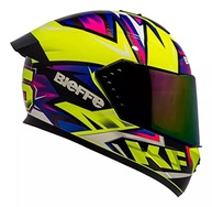 Capacete Bieffe B12 KF Amarelo: Segurança e Estilo com Viseira Espelhada (Tam 60) - imagem 3