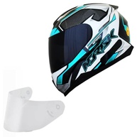 Kit Capacete Norisk Razor Speedmax Masculino Verde | Viseira Dupla (Transparente + Fume) - imagem 2