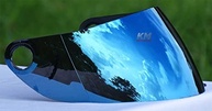 Viseira Azul Iridium para Capacete Shark S600/S650/S700/S800/S900/Openline - Estilo e Proteção Premium - imagem 4