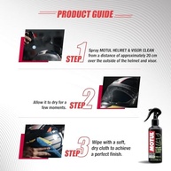 Limpa Capacete e Viseira Motul M1 250ml: Visibilidade Cristalina e Proteção para seu Equipamento - imagem 4