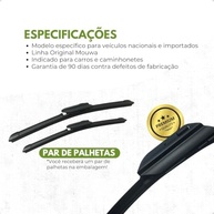 Kit Palhetas Híbridas Mouwa MH2618 + Traseira para Outback (2009-2024): Visibilidade Impecável! - imagem 5