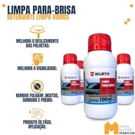 Kit 3 Limpa Para Brisa Wurth 100ml: Visibilidade Cristalina e Segurança Máxima - imagem 3