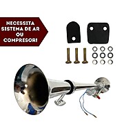 Buzina Ar Cromada 45cm: Potência e Visibilidade! - imagem 2