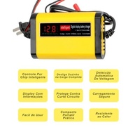 Carregador Inteligente Digital 12V para Baterias de Carro e Moto com Visor LCD - imagem 3