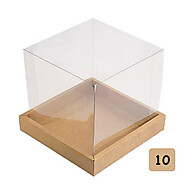 Caixas para Mini Bolo 250g: Elegância e Visor! - imagem 2