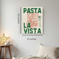 Arte de Parede emoldurada Green Vista - Pôster Retrô Moderno para Cozinha e Sala - imagem 3