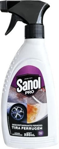Tira Ferrugem Sanol Pró 330ml - Limpeza Profunda com Indicador Visual Roxo - imagem 3