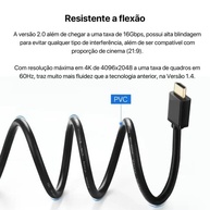 Cabo HDMI 2.0 4K 3D 20 Metros: Conexão Impecável para Sua Experiência Visual! - imagem 4