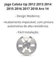 Jogo de Calotas Aro 14 Esportivas para VW Up! (2012-2018) - Renove o Visual! - imagem 3