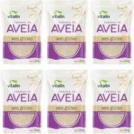 Kit 6 Pouchs de Farinha de Aveia Integral sem Glúten de 200g cada - Vitalin - imagem 1