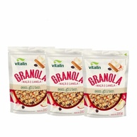 Kit 3X: Granola Maçã e Canela Sem Glúten Vitalin 200g - imagem 2