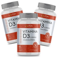 Vitamina D3 2000UI Lauton: Kit com 3 Potes - imagem 1