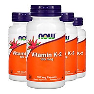 Vitamina K2 100mcg Now Foods: Kit com 4 Frascos - imagem 1